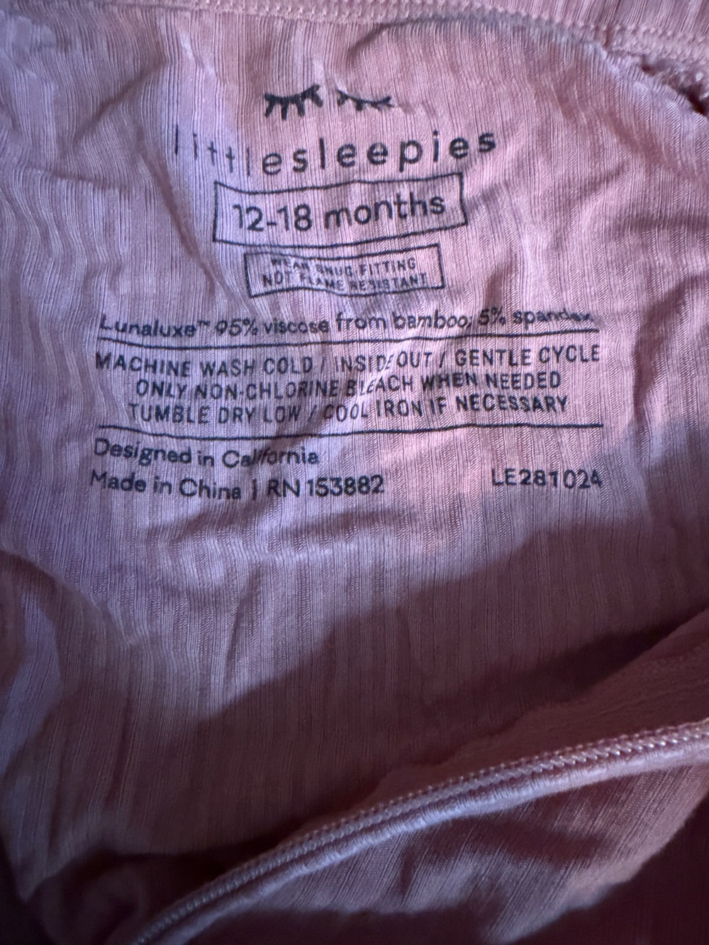 Little Sleepies Ribbed Rust Pajamas - Picture 2 of 3